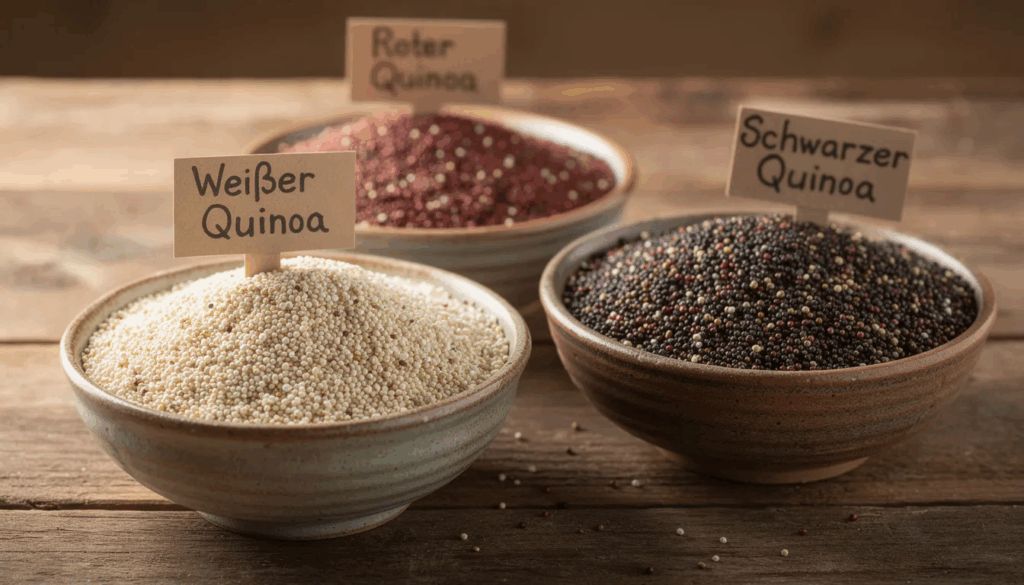 quinoa schwarz weiß rot